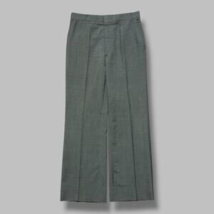 Vintage 60s Polyester Pants Lightweight Gray Talon Zipper Made in USA 30x28